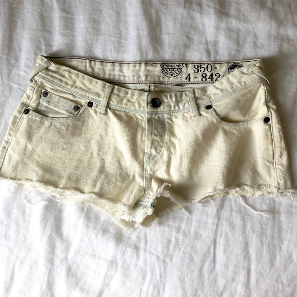 Jack Wills White Denim  Shorts (never worn!)